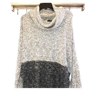 Cowl neck tunic sweater